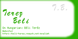terez beli business card